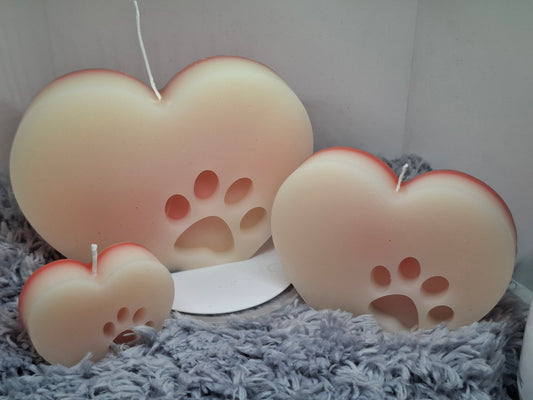 Kaarsen was. Harten met honden poot vanaf 6,50 euro